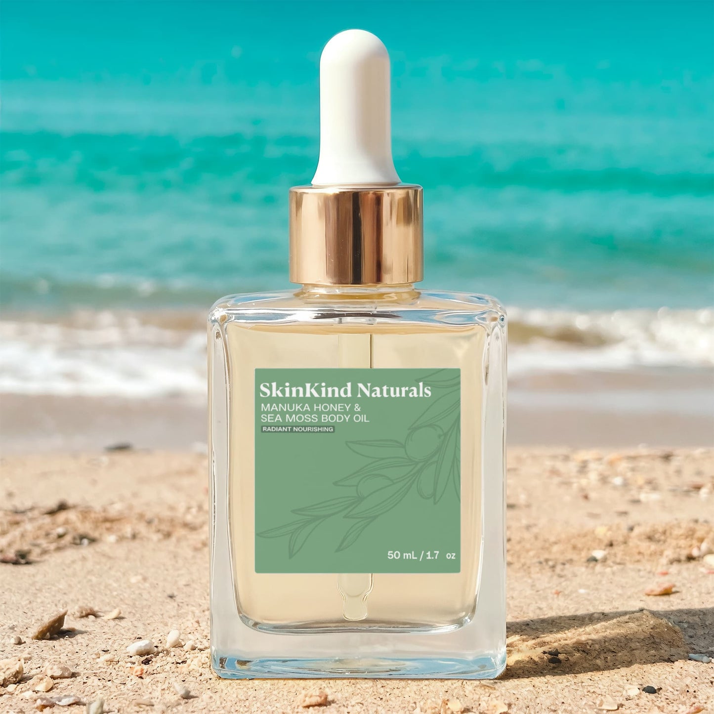 SkinKind Naturals Manuka Honey Sea Moss Post-Shave Oil