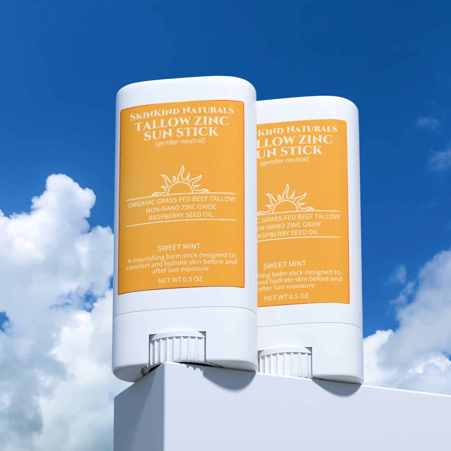 SkinKind Naturals 2 Pack Tallow Zinc Sun Stick